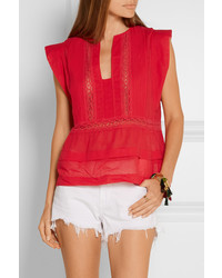 rote Bluse von Etoile Isabel Marant