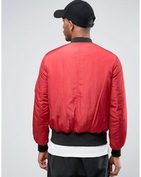 rote Bomberjacke von Asos