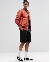 rote Bomberjacke von Asos