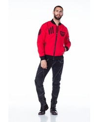 rote Bomberjacke von Cipo & Baxx