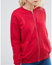 rote Bomberjacke von Asos