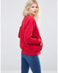 rote Bomberjacke von Asos