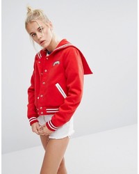 rote Bomberjacke von Lazy Oaf