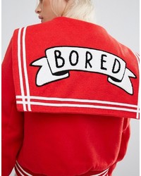 rote Bomberjacke von Lazy Oaf