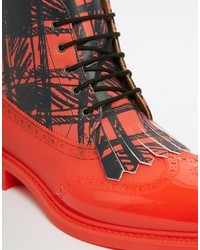 rote Brogue Stiefel von Vivienne Westwood