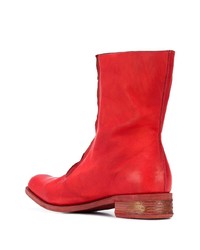 rote Chelsea Boots aus Leder von A Diciannoveventitre