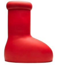 rote Chelsea Boots aus Leder von MSCHF