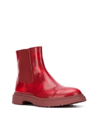 rote Chelsea Boots aus Leder von CamperLab