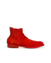 rote Chelsea Boots aus Wildleder von Officine Creative
