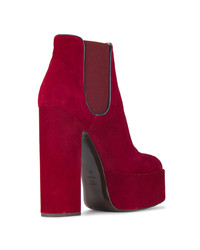 rote Chelsea Boots aus Wildleder von Laurence Dacade