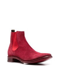 rote Chelsea Boots aus Wildleder von Premiata