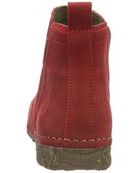 rote Chelsea Boots von El Naturalista