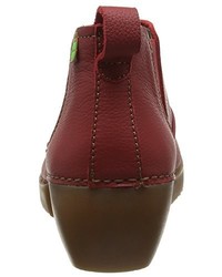 rote Chelsea Boots von El Naturalista