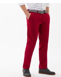 rote Chinohose von Brax