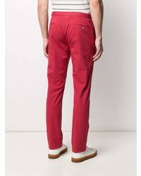 rote Chinohose von Incotex