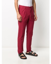 rote Chinohose von Incotex