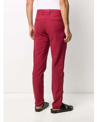 rote Chinohose von Incotex