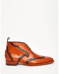 rote Chukka-Stiefel aus Leder von Jeffery West