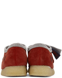 rote Chukka-Stiefel aus Wildleder von Clarks Originals