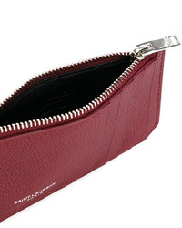 rote Clutch von Saint Laurent