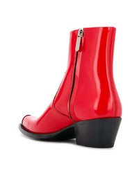 rote Cowboystiefel von Calvin Klein 205W39nyc