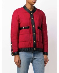 rote Daunenjacke von Chanel Vintage