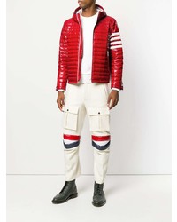 rote Daunenjacke von Thom Browne