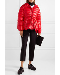 rote Daunenjacke von Moncler Genius