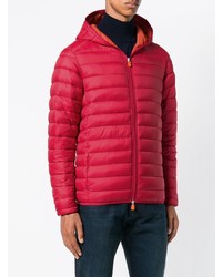 rote Daunenjacke von Save The Duck