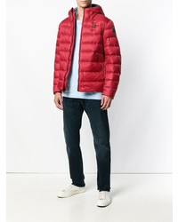 rote Daunenjacke von Blauer