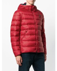 rote Daunenjacke von Blauer