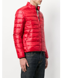 rote Daunenjacke von Blauer