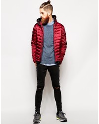 rote Daunenjacke von Scotch & Soda