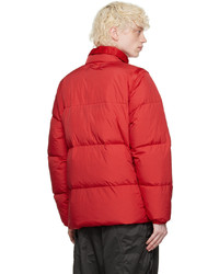 rote Daunenjacke von Stone Island