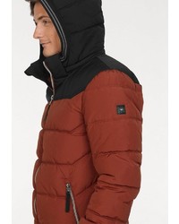 rote Daunenjacke von Tom Tailor