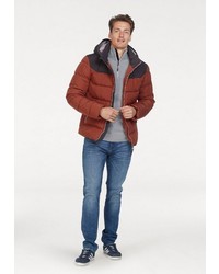 rote Daunenjacke von Tom Tailor