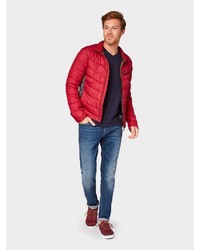 rote Daunenjacke von Tom Tailor