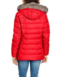 rote Daunenjacke von Tommy Hilfiger