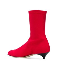 rote elastische Stiefeletten von Gia Couture