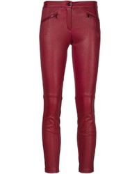 rote enge Hose aus Leder von Barbara Bui