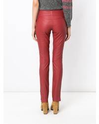rote enge Hose aus Leder von Lilly Sarti
