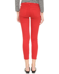 rote enge Jeans von J Brand