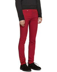 rote enge Jeans von McQ