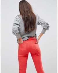 rote enge Jeans von Only