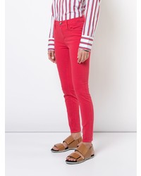 rote enge Jeans von Frame Denim