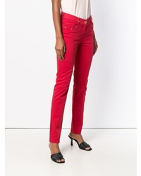 rote enge Jeans von Cavalli Class