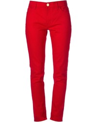rote enge Jeans von Valentino