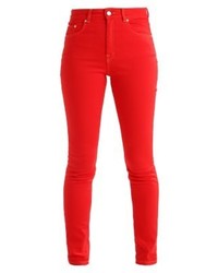 rote enge Jeans von Won Hundred