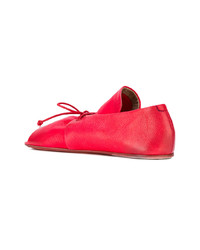 rote flache Sandalen aus Leder von Marsèll