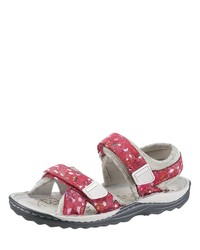 rote flache Sandalen aus Leder von REFLEXAN